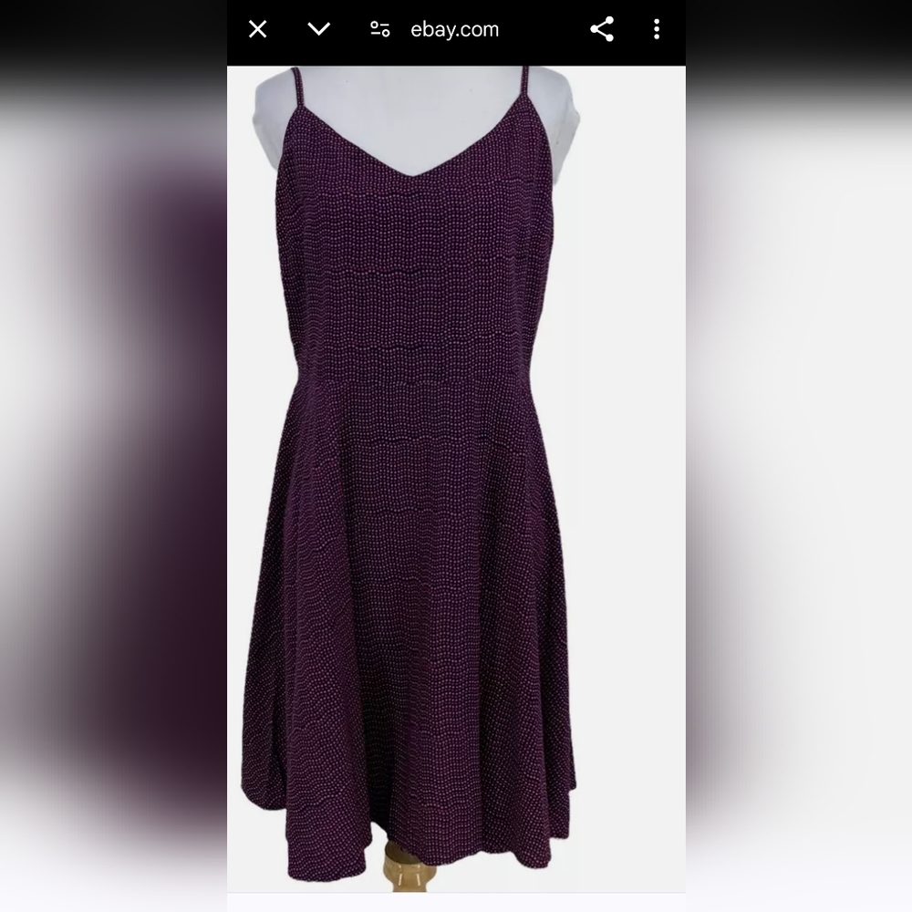 GAP, Women's S, Skater Dress. Polka Dots, Adjustable Straps, Swing, Heart Shape